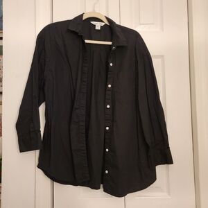 Old Navy Black Buttondown Shirt